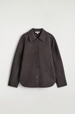 Wool Collared Shirt Brown - Image 4