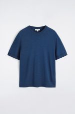 Wool Slim T-Shirt Blue - Image 4