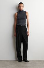 Wool Pleated Trousers