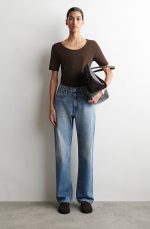 Slim T-Shirt Brown - Image 2