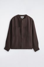 Linen Shirt Brown - Image 4