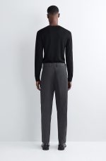 Cotton Straight Pants Gray - Image 2