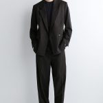 Wide-Leg Trousers Gray