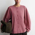 Cotton Long-Sleeve Top Pink