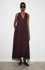 Dress Burgundy Burgundy