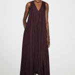 Dress Burgundy Burgundy