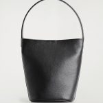 Leather Mini Tote Bag Black