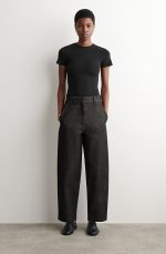 Denim Wide-Leg Jeans Black