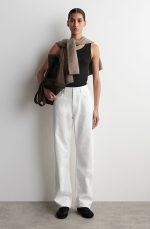 Cotton Slim Vest Black - Image 2