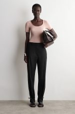 Knitted Slim T-Shirt Pink - Image 2