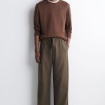Drawstring Pants Brown