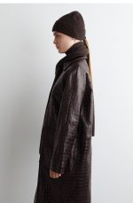 Neutral And Same Cashmere Scarf Dark Brown - Image 2