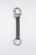 Double-ended Buckle Decorative Strap Lanyard Gray - Image 4