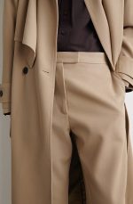 Wool Straight Pants Beige - Image 3