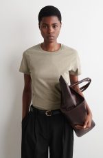 Round-Neck T-Shirt Beige