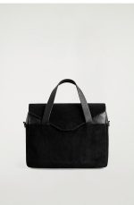 Leather Dual-purpose Crossbody Handbag Black
