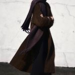 Mohair-blend Textured Tassel Long Scarf