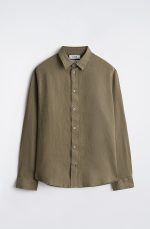 Linen Shirt Khaki - Image 4