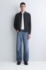 Wool Long-Sleeve Shirt Black - Image 2