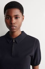 Polo-Collar Top Navy - Image 3