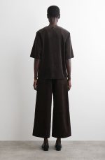 Corduroy Wide-Leg Pants Brown - Image 2