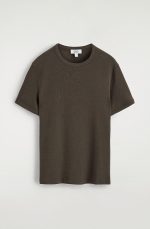 Round-Neck T-Shirt Brown - Image 4