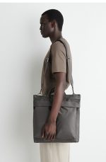 Nylon Tote Bag Gray - Image 3
