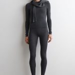 Wool Slim Leggings Gray