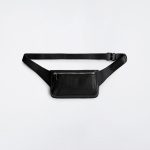 Unisex Brunswick Leather Waist Bag Black
