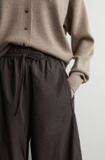 Drawstring Pants Brown - Image 3