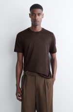 Knitted T-Shirt Brown