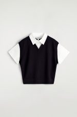 Wool Vest Navy - Image 4