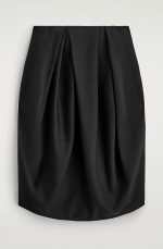 Wool Pleated Skirt Black - Image 4