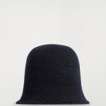 Knitted Textured Fisherman Hat Navy Blue