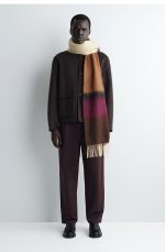 Unisex Tassel Mohair Blend Scarf For And - Image 3