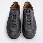Cow Leather Patchwork Sneakers Gray