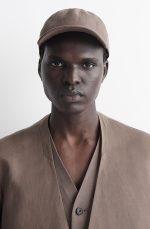 Washed Texture Baseball Cap Brown - Image 2