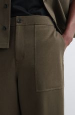 Straight Pants Khaki - Image 3