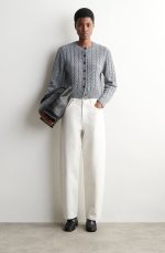 Knitted Cardigan Gray - Image 2