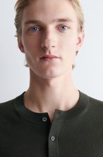 Merino Slim Shirt Green - Image 3