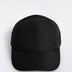 Adjustable Curved Brim Baseball Cap Black