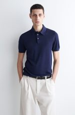 Knitted Slim Polo