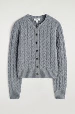 Knitted Cardigan Gray - Image 4