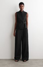Wide-Leg Pants Black