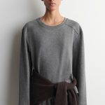 Round-Neck Top Gray