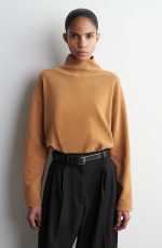Knitted Mock-Neck Sweater