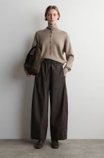 Drawstring Pants Brown