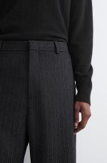 Wool Tapered Trousers - Image 3