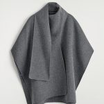 Wool Blend Scarf- Cape Gray