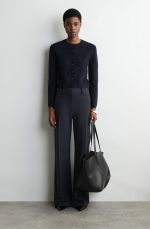 Knitted Cardigan Navy - Image 2